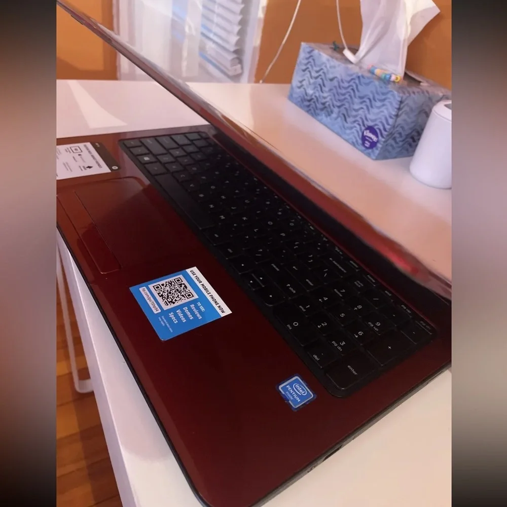 Computer with its charger and a bag